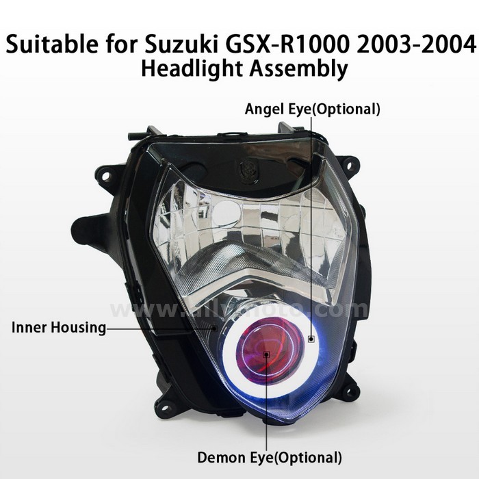010 Headlight Suzuki Gsxr Gsx-R1000 2003-2004-3 010 Headlight Suzuki Gsxr Gsx-R1000 2003-2004-3